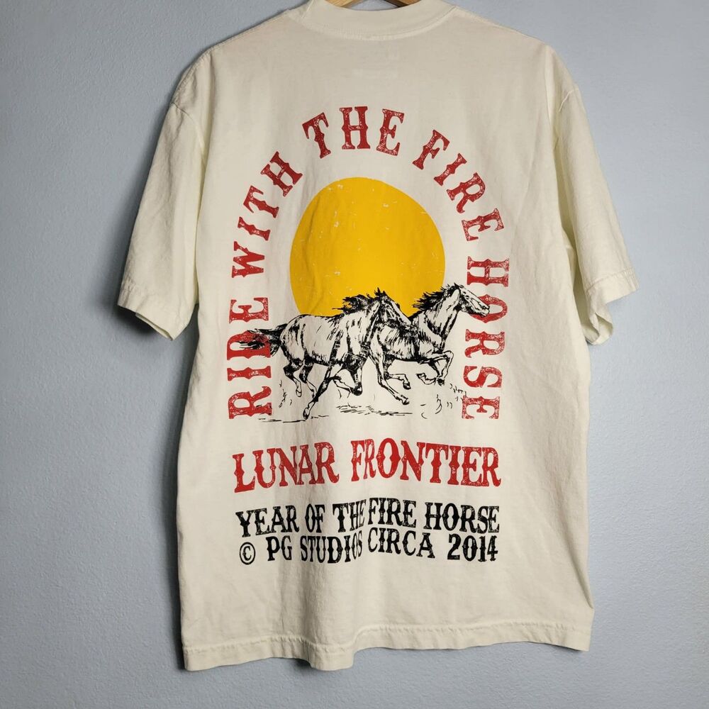 Portland Gear Lunar Frontier T Shirt M Year of the Fire Horse Chinese Zodiac